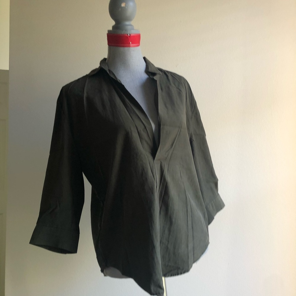 Dark Green Blouse